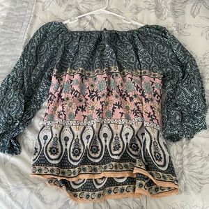 Off the shoulder blouse